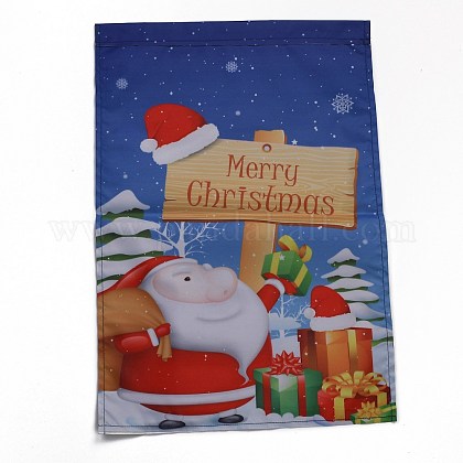 クリスマスの庭の旗 両面ポリエステルハウスフラッグ 家の庭の庭のオフィスの装飾のため サンタクロース ファーザークリスマス カラフル 460x3x0 4mm 穴 18mmの通販 Jp Pandahall Com