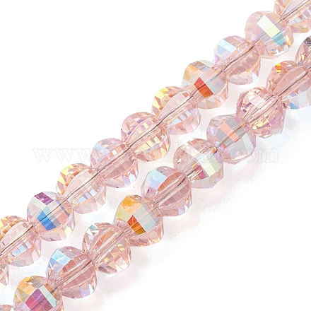 Chapelets de perles en verre électroplaqué EGLA-K015-11A-1