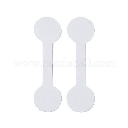 Etiquetas de precios de joyería de papel en blanco plegables CDIS-C006-02A-1