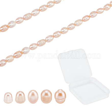 Sunnyclue 1 Box ovale natürliche Süßwasser-Zuchtperlen Navajo weiß lose Abstandsperlen Perlenstränge für Frauen DIY Ohrring Halskette Armband Schmuckherstellung Handwerk PEAR-SC0001-05-1