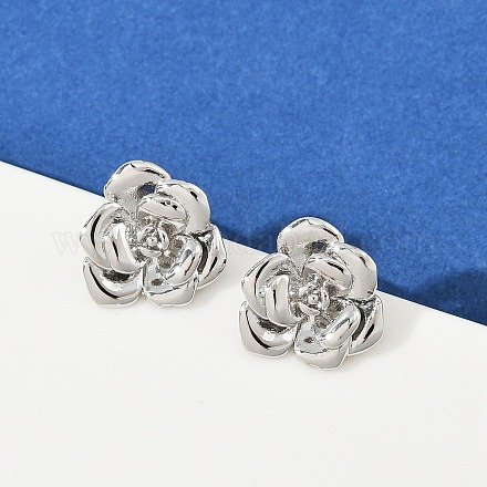 Латунь серьги EJEW-S277-08P-A-1