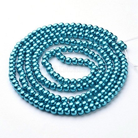 Glass Pearl Beads Strands HY-4D-B52-1