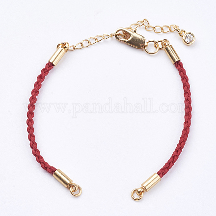 Création de bracelet en cordon de coton tressé MAK-I006-22G-1