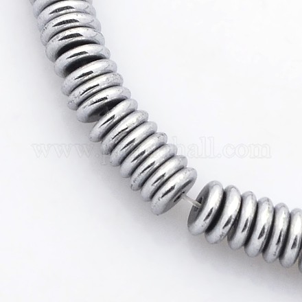Electroplate Non-magnetic Synthetic Hematite Beads Strands G-J216F-08-1