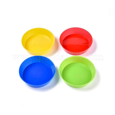 Tavolozza di vaschette per pittura in plastica per bambini DIY-D022-02-1
