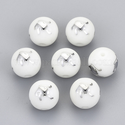 Perles en verre electroplate EGLA-S178-11J-01-1