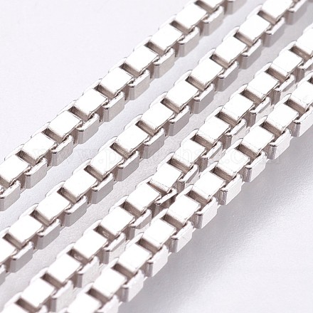Гальванические 925 цепочки из стерлингового серебра STER-I015-07A-1