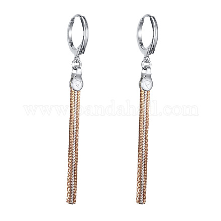 Brass Tassel Earrings EJEW-L198-01GP-1