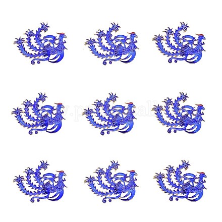 Legierungs-Emaille-Kronleuchter-Komponenten im chinesischen Stil X-ENAM-E329-05A-G-1