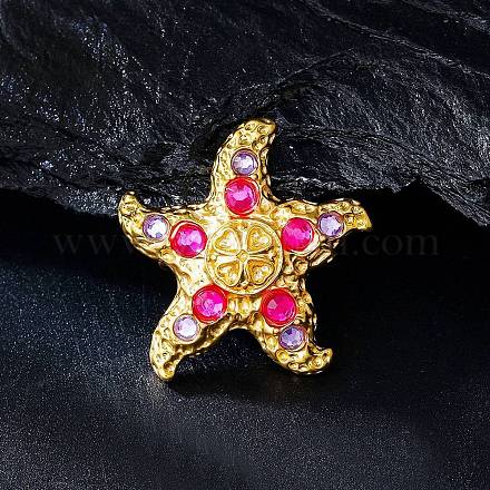 Сплав горный хрусталь брошь&nbsp;LS-JEWB-K027-03G-1