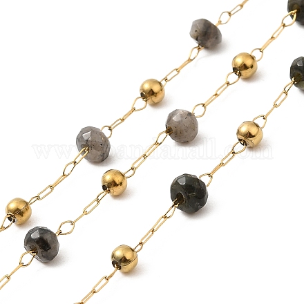 Chaînes de perles à la main en 304 acier inoxydable CHS-P017-A03-G-1