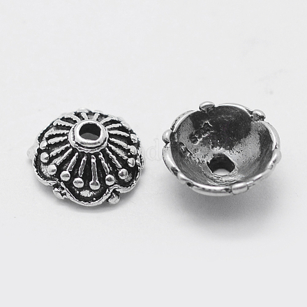 Thai Sterling Silver Bead Caps STER-K171-36AS-1