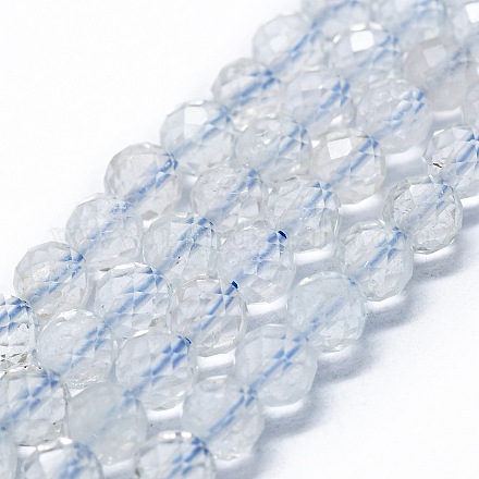 Brins de perles de topaze blanche naturelle G-G927-43-1