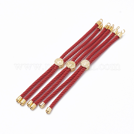 Nylon Twisted Cord Armband machen MAK-T003-07G-1