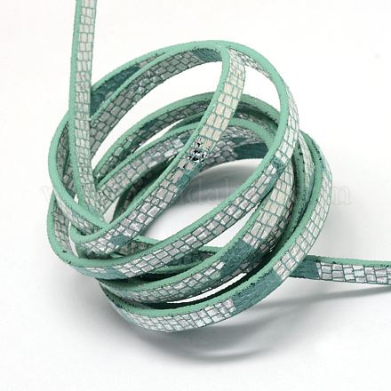 Chapado en plata cuerdas de cuero de imitación X-LC-R010-03A-1