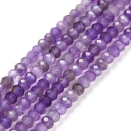 Chapelets de perles en améthyste naturelle G-E194-01-1