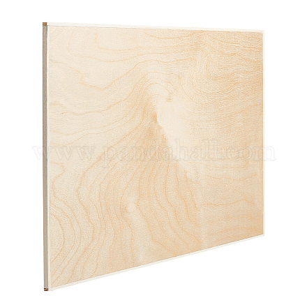 木製の空白の製図板  塗装用  長方形  バリーウッド  451x302x7.5mm DIY-WH0175-36-1
