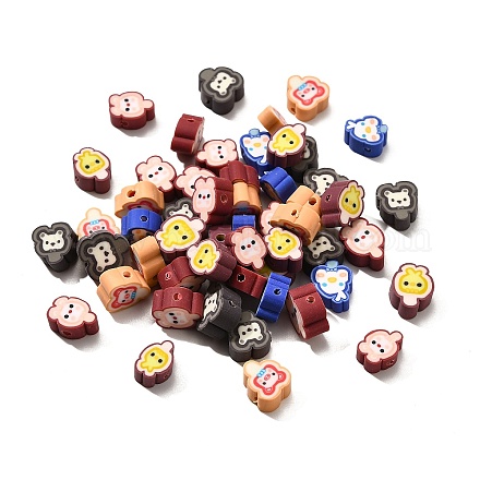 Бусины из полимерной глины  CLAY-R006-09-1