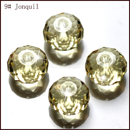 Abalorios de cristal austriaco de imitación SWAR-F068-4x6mm-09-1