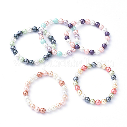 Shell perle perline allungare bracciali BJEW-JB05144-M-1