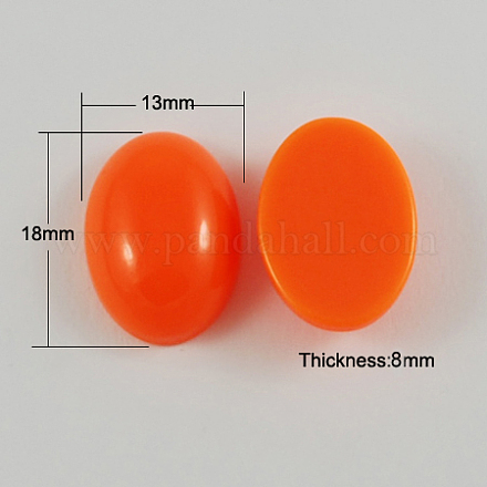 Resin Cabochons CRES-S058-18x13mm-4-1