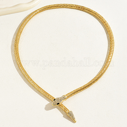Iron Snake Chain Necklace QE2346-1-1