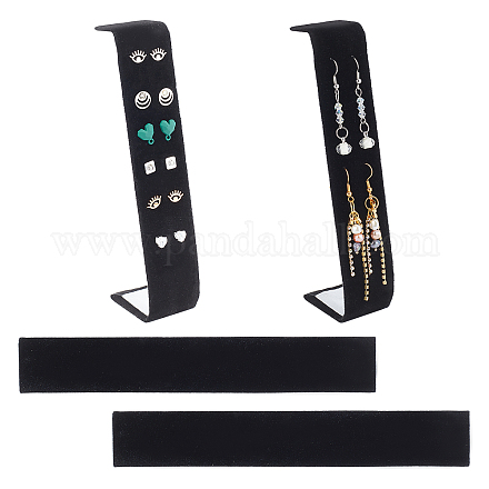 PandaHall 4pcs Adjustable Earring Display Stand ODIS-WH00011-23-1