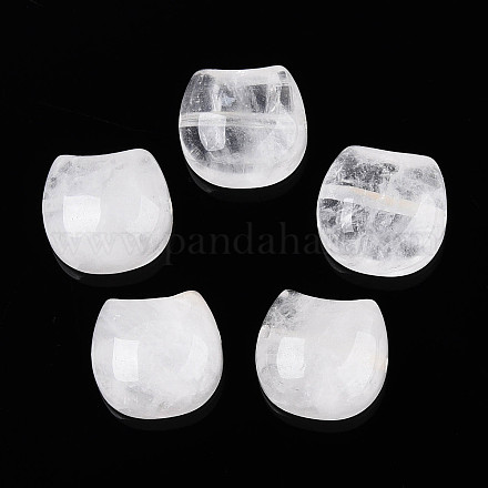 Бусины из натурального кварцевого кристалла в форме головы кошки G-T144-05E-1