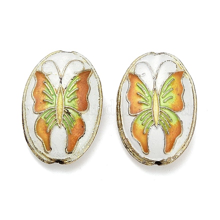 Бусины ручной работы перегородчатой CLB-Z001-04G-02-1