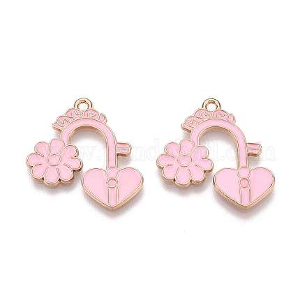 Подвески из сплава с эмалью на тему дня святого валентина ENAM-T020-50G-02-1