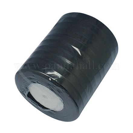 薄地オーガンジーリボン  リボンのDIY素材  ブラック  1/2インチ（12mm）  50ヤード/ロール（45.72メートル/ロール） X-RS12mmY039-1