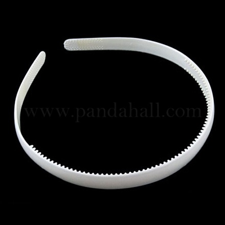 無地の白いプラスチックのヘアバンドの検索  歯付き  8 mm幅 X-PJH103Y-1-1