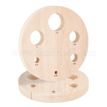 Outil d'insertion d'oeil de sécurité en bois pour la fabrication de jouets DIY-WH0033-26D-1