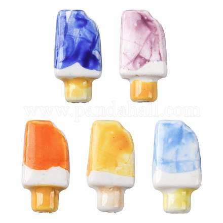 10шт 5 цвета фарфоровые бусины ручной работы PORC-FS0001-38-1