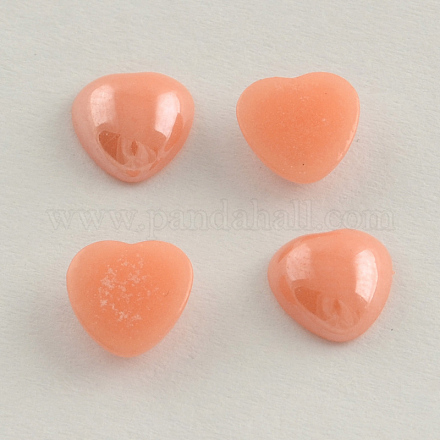 Pearlized Plated Opaque Glass Cabochons PORC-S800-10mm-03-1