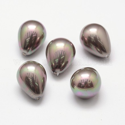 Rainbow Plated Shell Pearl Beads BSHE-L032-05-1