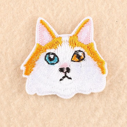 Computerized Embroidery Cloth Iron on/Sew on Kitten Patches DIY-F030-16H-1
