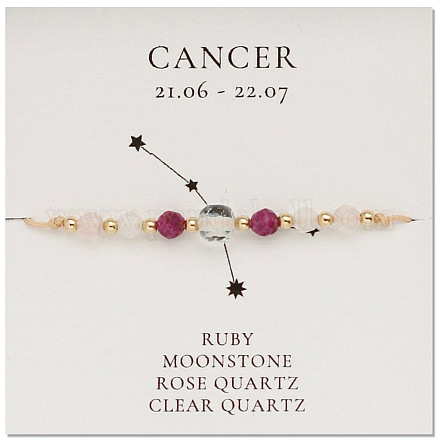 Браслеты из бисера с созвездиями из натуральных драгоценных камней NR2952-4-1