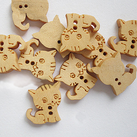 Cartoon Cat Buttons with 2-Hole NNA0Z61-1