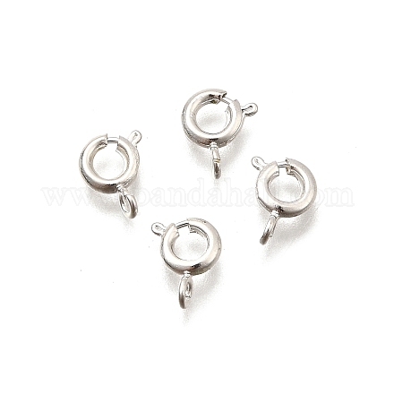 Экологически чистые латунные пружинные кольцевые застежки KK-D082-01E-S-1