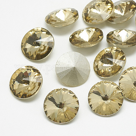 Cabujones de cristal con rhinestone RGLA-T086-6mm-04-1