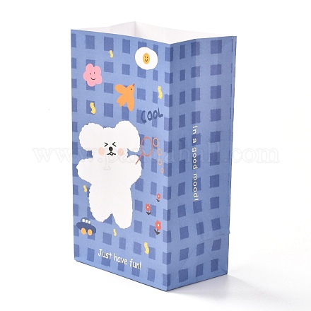 Прямоугольник с рисунком собаки бумажные пакеты для конфет CARB-G007-03E-1