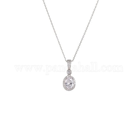 Латунь подвесные ожерелья NJEW-BB41697-A-1