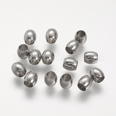 Perles européennes en 304 acier inoxydable STAS-P104-07P-1