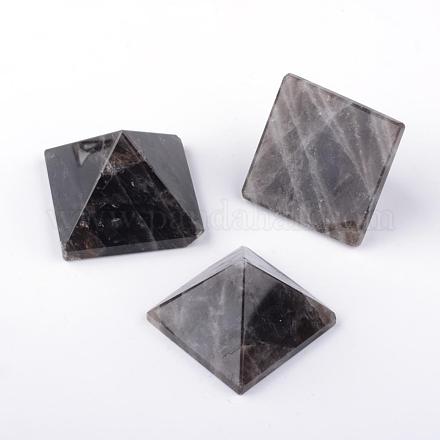 Décorations naturelles de quartz fumé G-Q481-82C-1