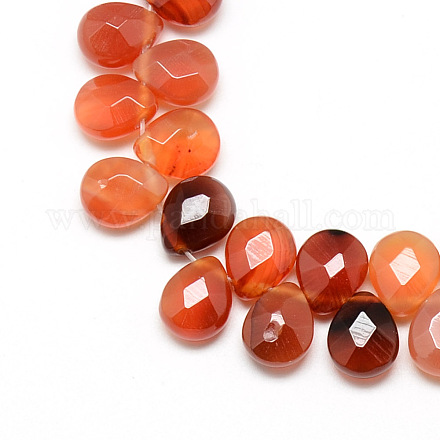 Dyed Natural Carnelian Gemstone Beads Strands X-G-T006-09-1