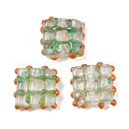 Бусины ручной работы бусины золотого песка LAMP-L082-01D-1