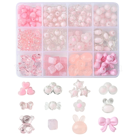 Наборы для находки акриловых бусин смешанной формы и смешанного стиля&nbsp;DIY-FS0007-09B-1