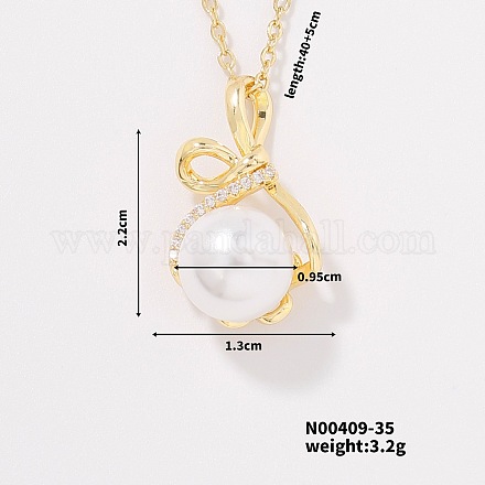 Модные латунные прозрачные кубические цирконии подвески кабельные цепочки ожерелья для женщин FN2830-2-1