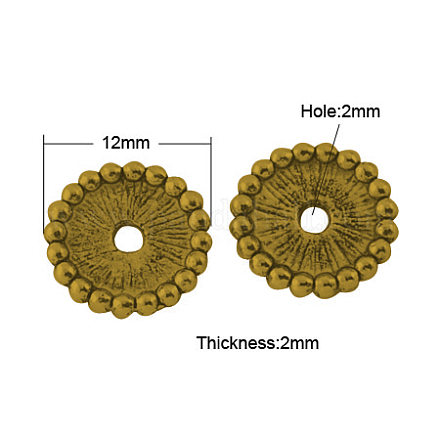 Tibetan Style Spacer Beads TIBE-47916-AG-LF-1